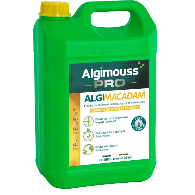 Algimacadam Algimouss 5L Traitement Anti-Mousse Enrobé et Macadam