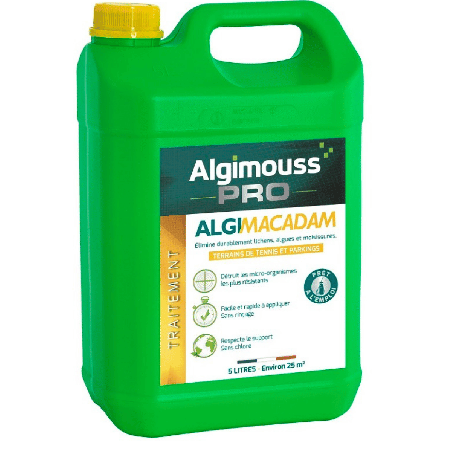 Algimacadam Algimouss 5L Traitement Anti-Mousse Enrobé et Macadam