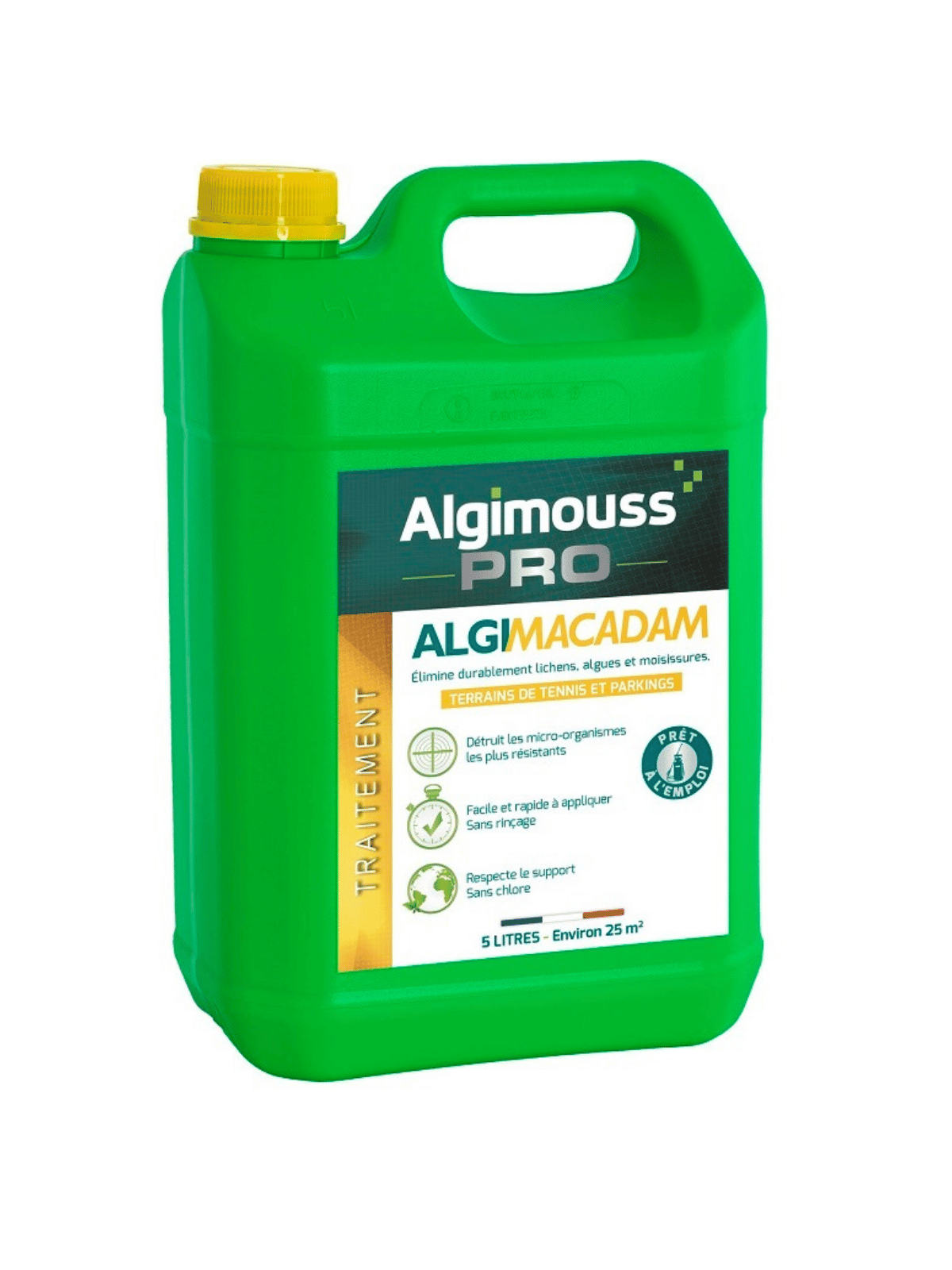 Algimacadam Algimouss 5L Traitement Anti-Mousse Enrobé et Macadam