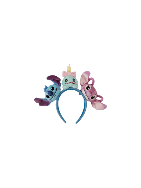 Ears loungefly angel , stitch & scrump plush import