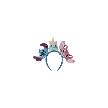 Ears loungefly angel , stitch & scrump plush import