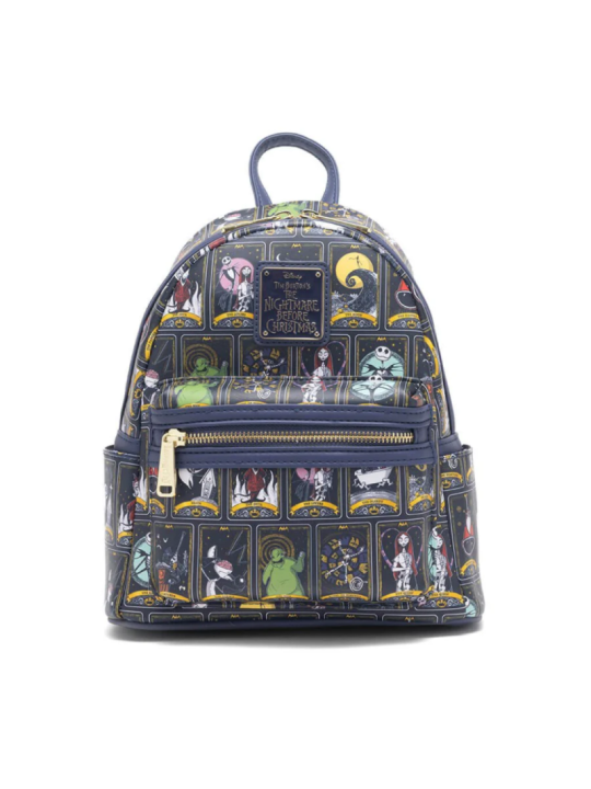 Sac a dos loungefly Allover print tarot l'étrange noël de Mr Jack