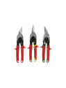 Set de 3 cisailles d’aviation Milwaukee – coupe droite, gauche et courbe