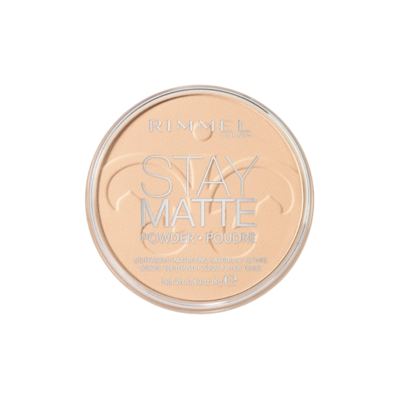 Poudre compacte Rimmel Stay Matte Light 001 – anti-brillance et fini naturel
