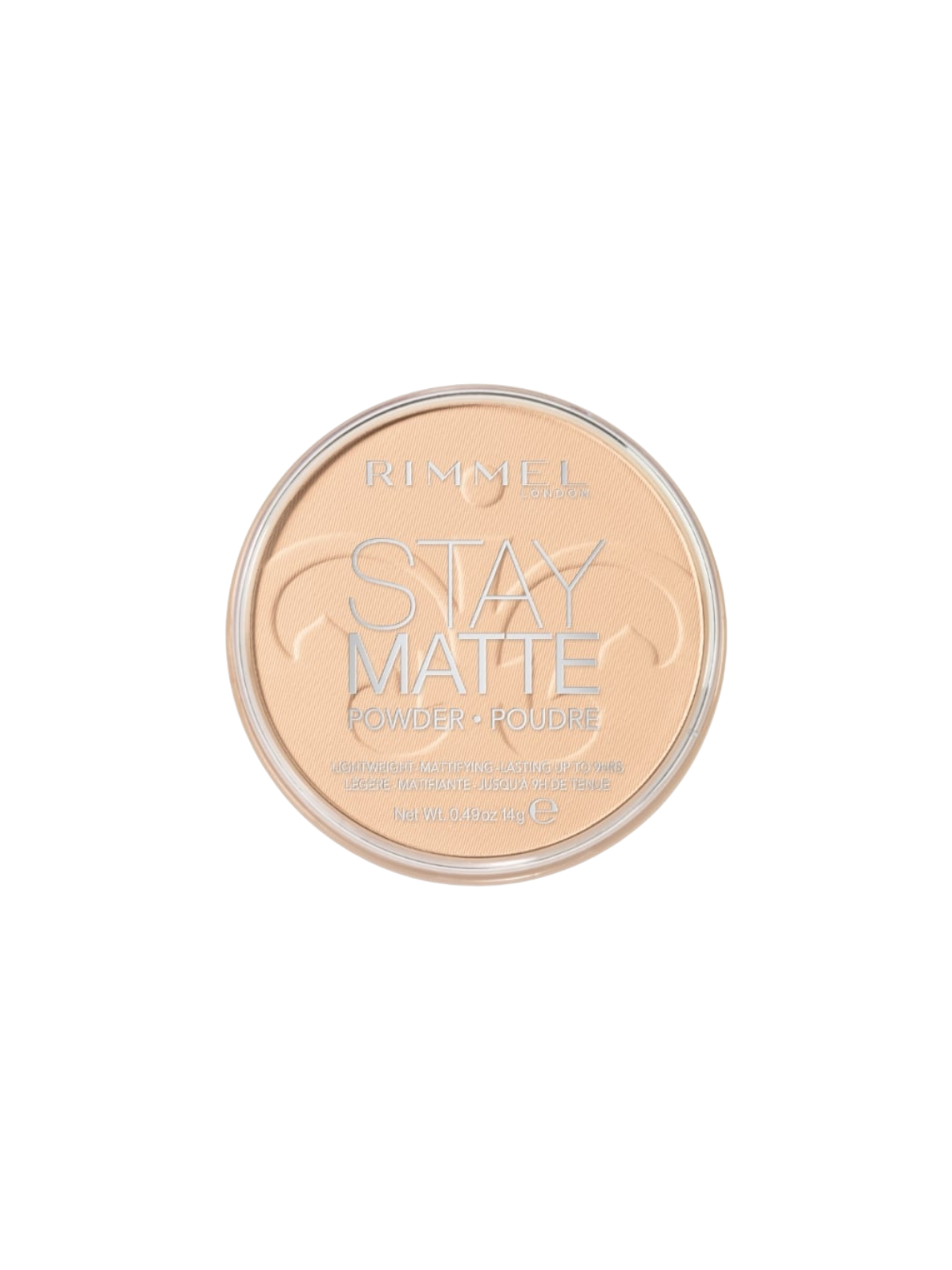 Poudre compacte Rimmel Stay Matte Light 001 – anti-brillance et fini naturel