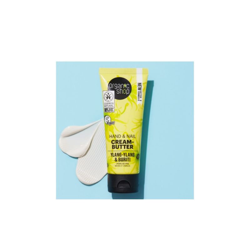 Crème-beurre mains Organic Shop Ylang-ylang & Buriti – hydratation intense et soin naturel