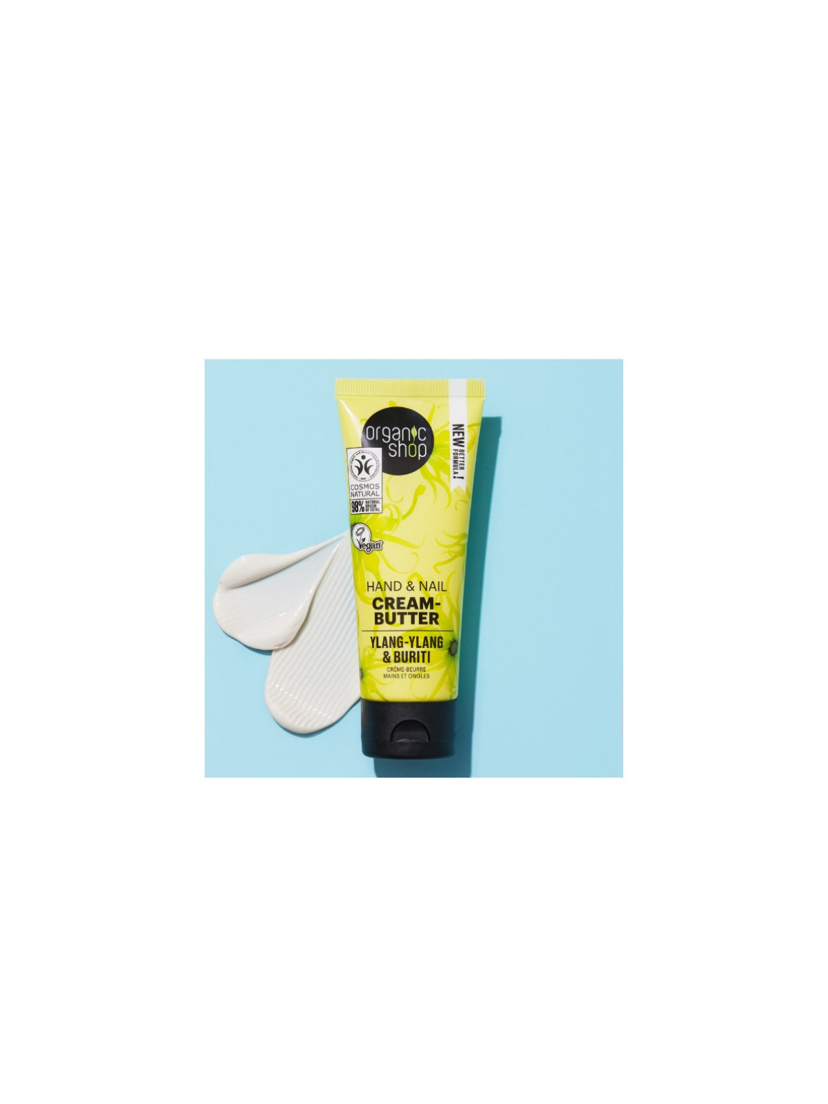 Crème-beurre mains Organic Shop Ylang-ylang & Buriti – hydratation intense et soin naturel