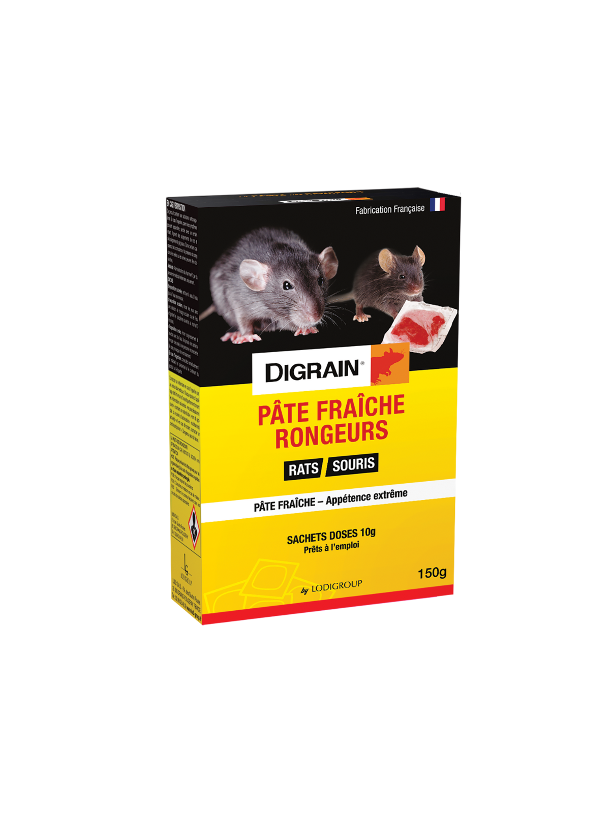 Appat Rat Pâte Fraîche Rongeurs DIRGAIN R9700