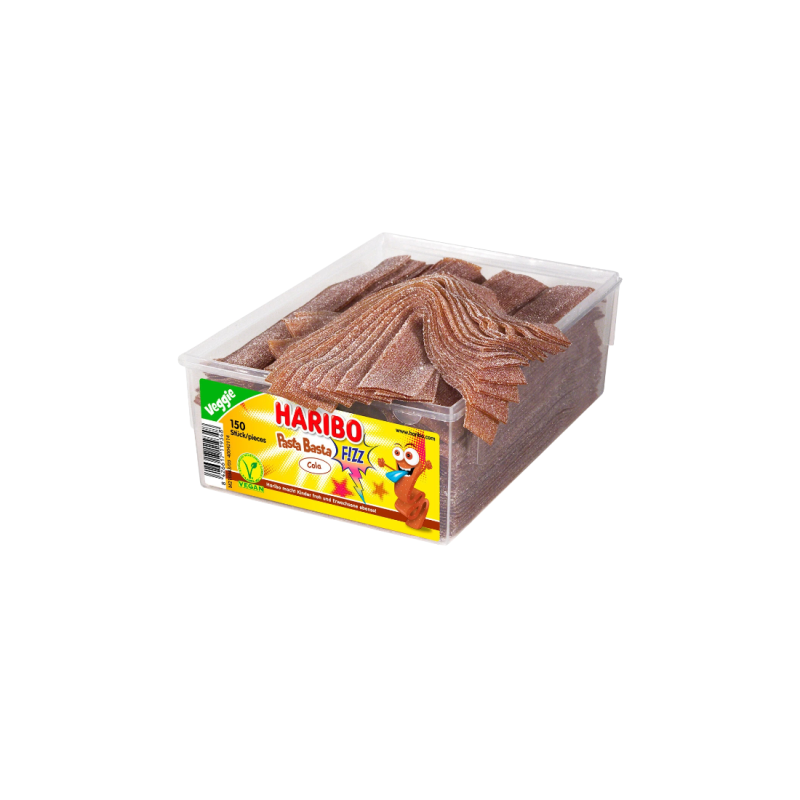 Haribo Pasta Basta Cola Sour Veggie 1125g – Bonbons acidulés goût cola en grand format à partager