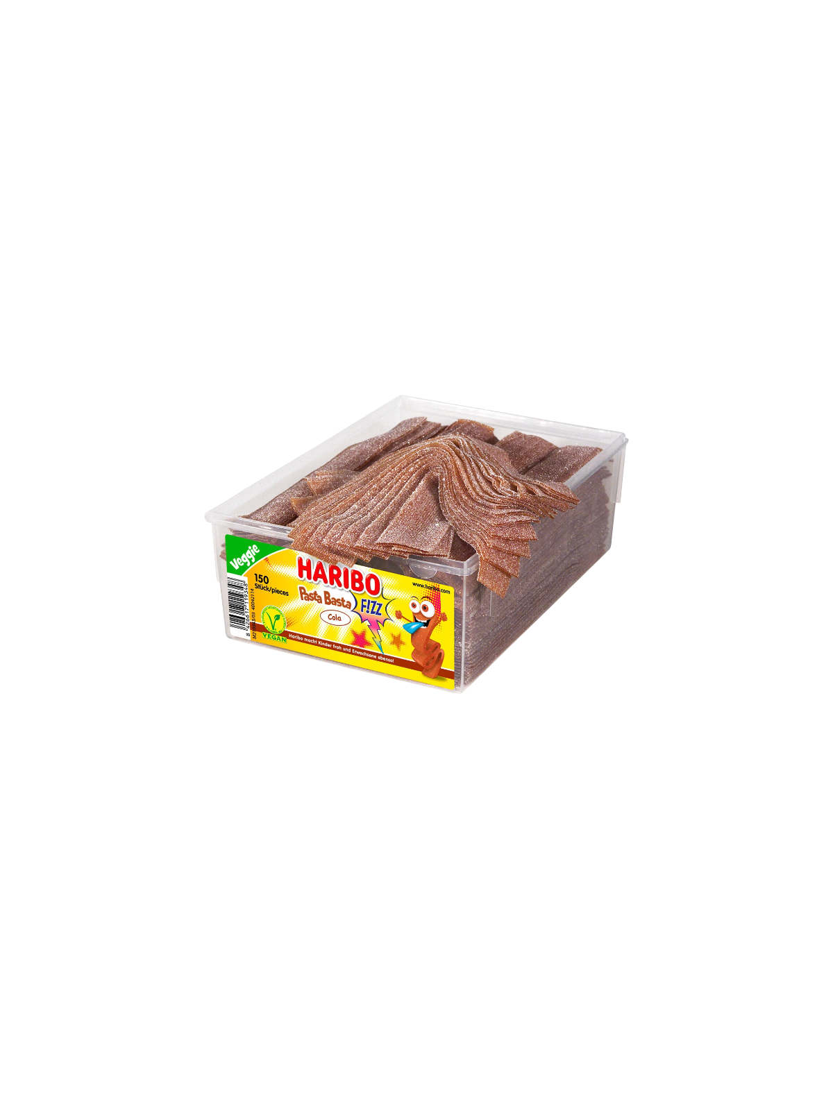 Haribo Pasta Basta Cola Sour Veggie 1125g – Bonbons acidulés goût cola en grand format à partager