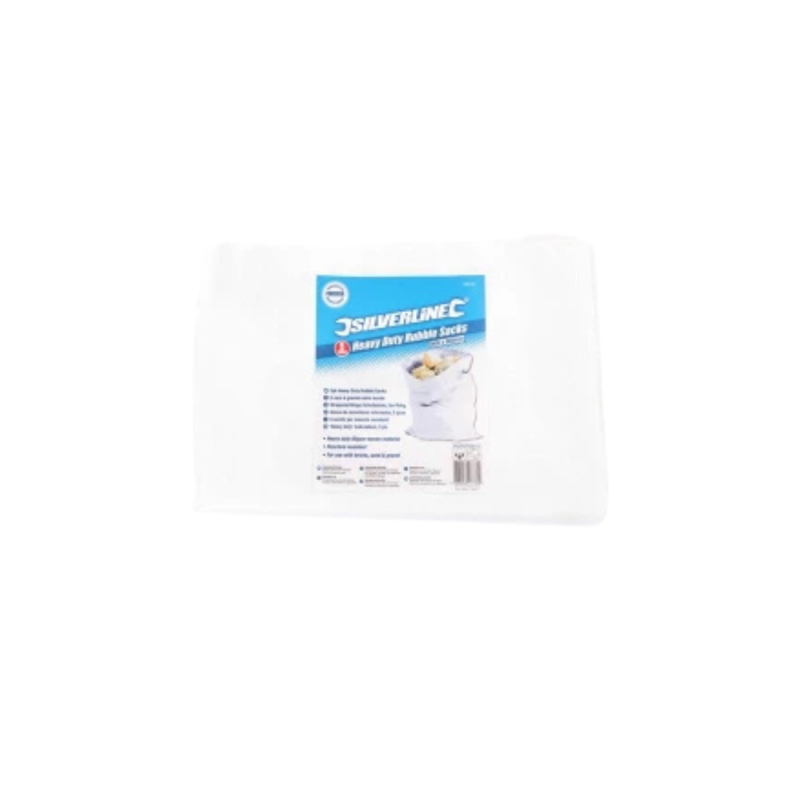 Lot de 5 sacs à gravats robustes 900x600 mm – Sacs résistants pour déchets de chantier et travaux