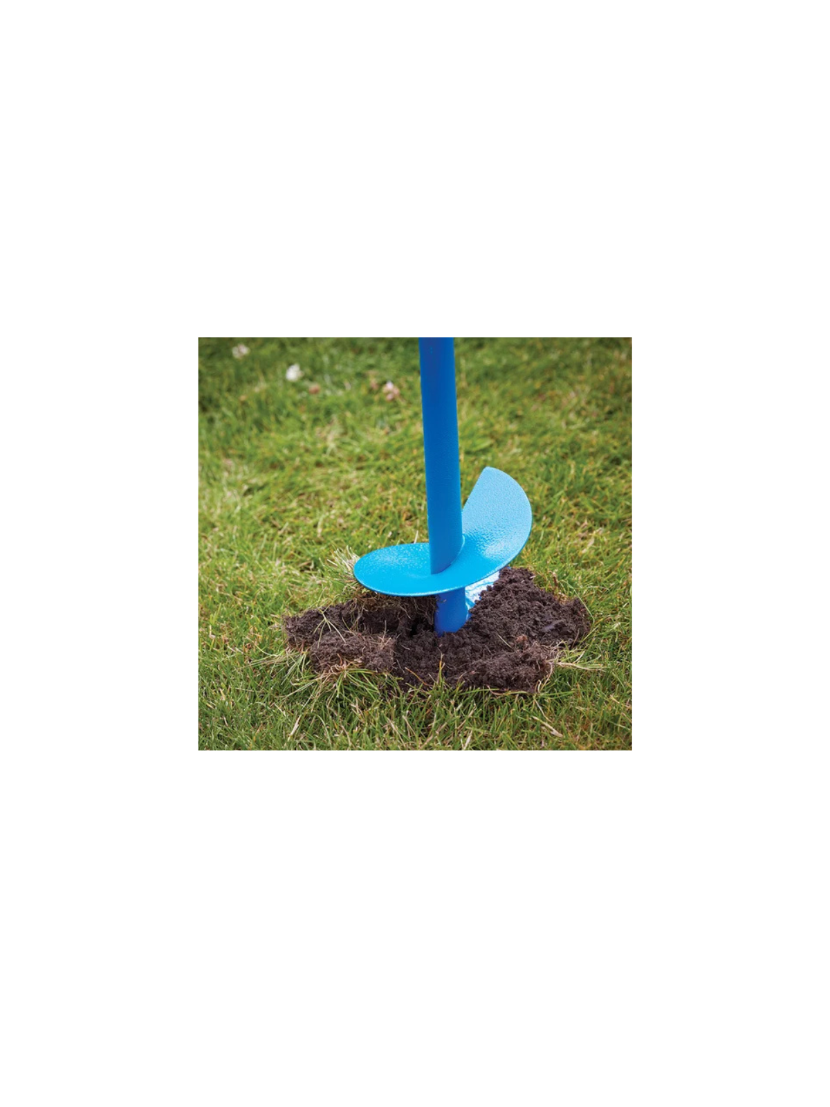 Tarière manuelle 1100 mm Ø127 mm Silverline – Outil robuste pour perçage du sol, plantation et pose de poteaux