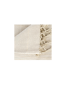 Jeté de lit coton beige effet lin 230x250 cm Atmosphera – Plaid élégant pour décoration chambre naturelle
