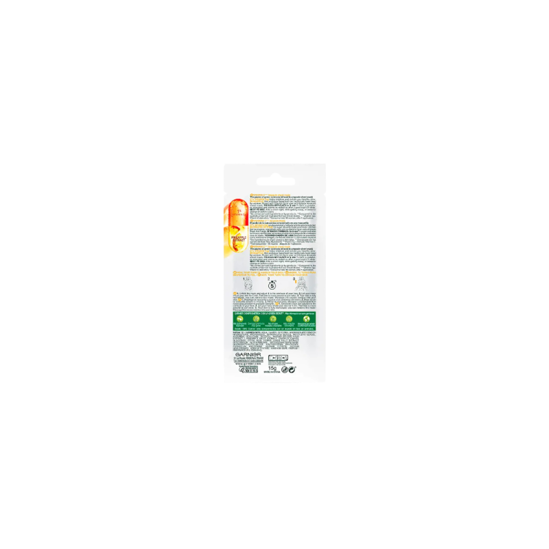 Masque anti-fatigue vitamine C Garnier SkinActive – Soin visage éclat pour peau terne et fatiguée