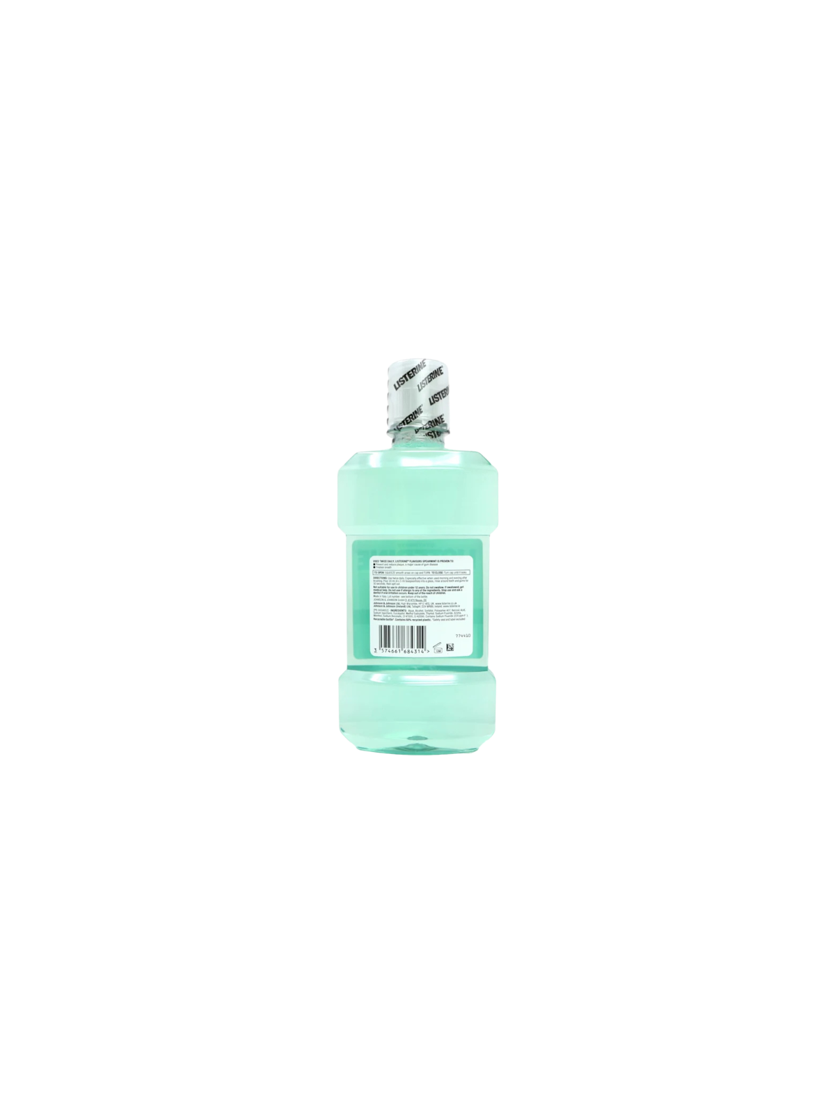 Listerine Spearmint 500ml – Bain de bouche fraîcheur intense pour hygiène buccale et haleine propre