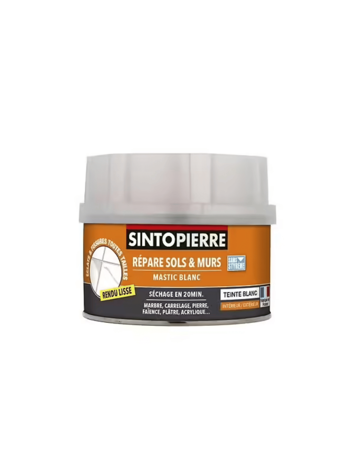 Mastic de Réparation Blanc Pierre Sinto - Répar' Sols & Murs - Bi-composant