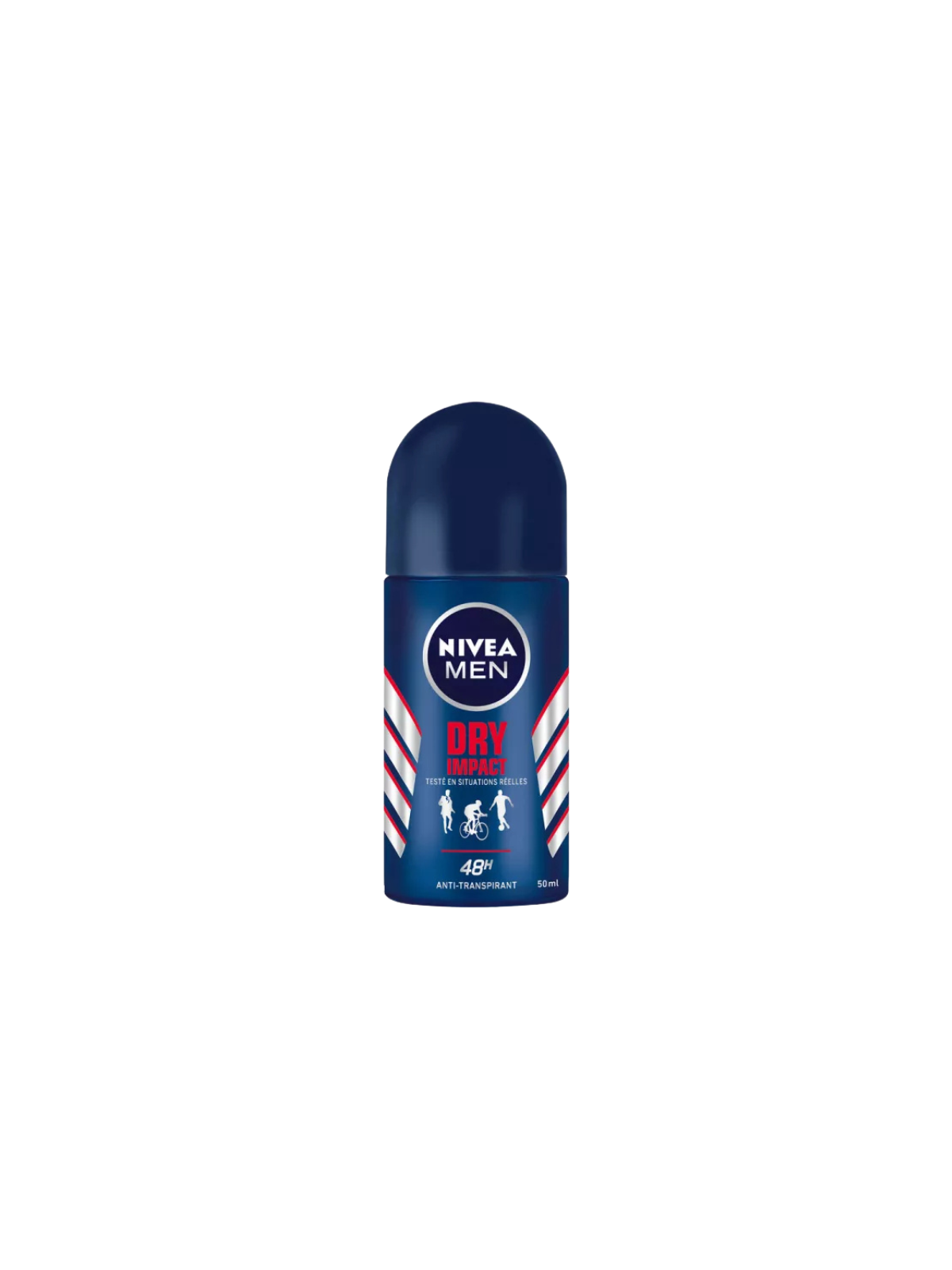 NIVEA MEN Dry Impact 50ml – Déodorant bille homme anti-transpirant protection 48h fraîcheur intense