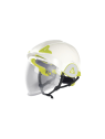 Casque de chantier ONYX2 blanc avec visière escamotable – Protection double coque EPI robuste pour travaux
