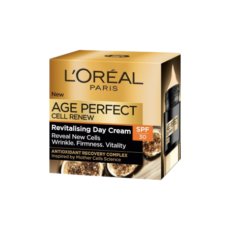 L’Oréal Paris Age Perfect Cell Renew 50 ml – Crème anti-âge régénérante pour peau mature, éclat et hydratation