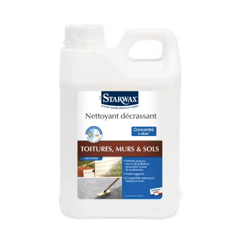Nettoyant Décrassant Extérieur Starwax 2L - Multi-Supports & Haute Pression