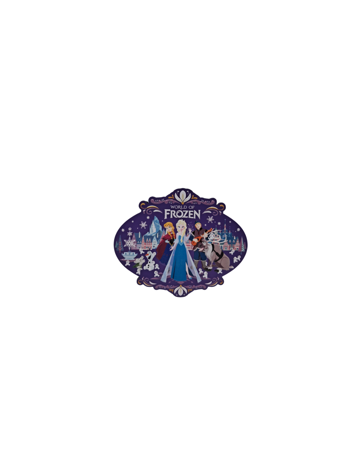 Magnet Reine des neiges métal World of Frozen Disneyland Paris