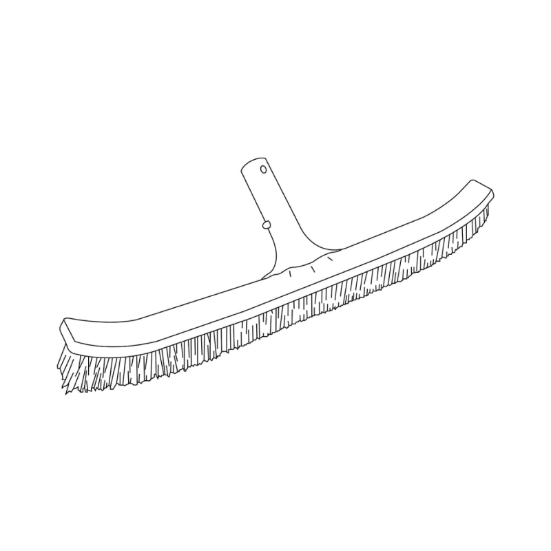 Brosse de Paroi Piscine Kokido 46 cm - Forme Courbée Multi-Supports