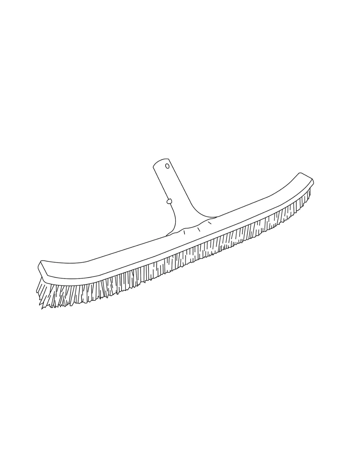 Brosse de Paroi Piscine Kokido 46 cm - Forme Courbée Multi-Supports