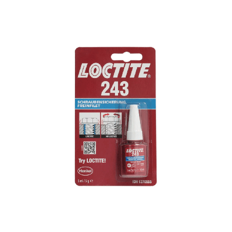 Frein Filet Moyen Loctite 243 Bleu - Blocage de Vis et Écrous - 5ml