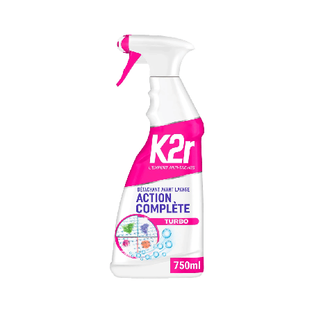 Détachant Avant Lavage K2r Action Complète - Spray Multi-Taches Puissant