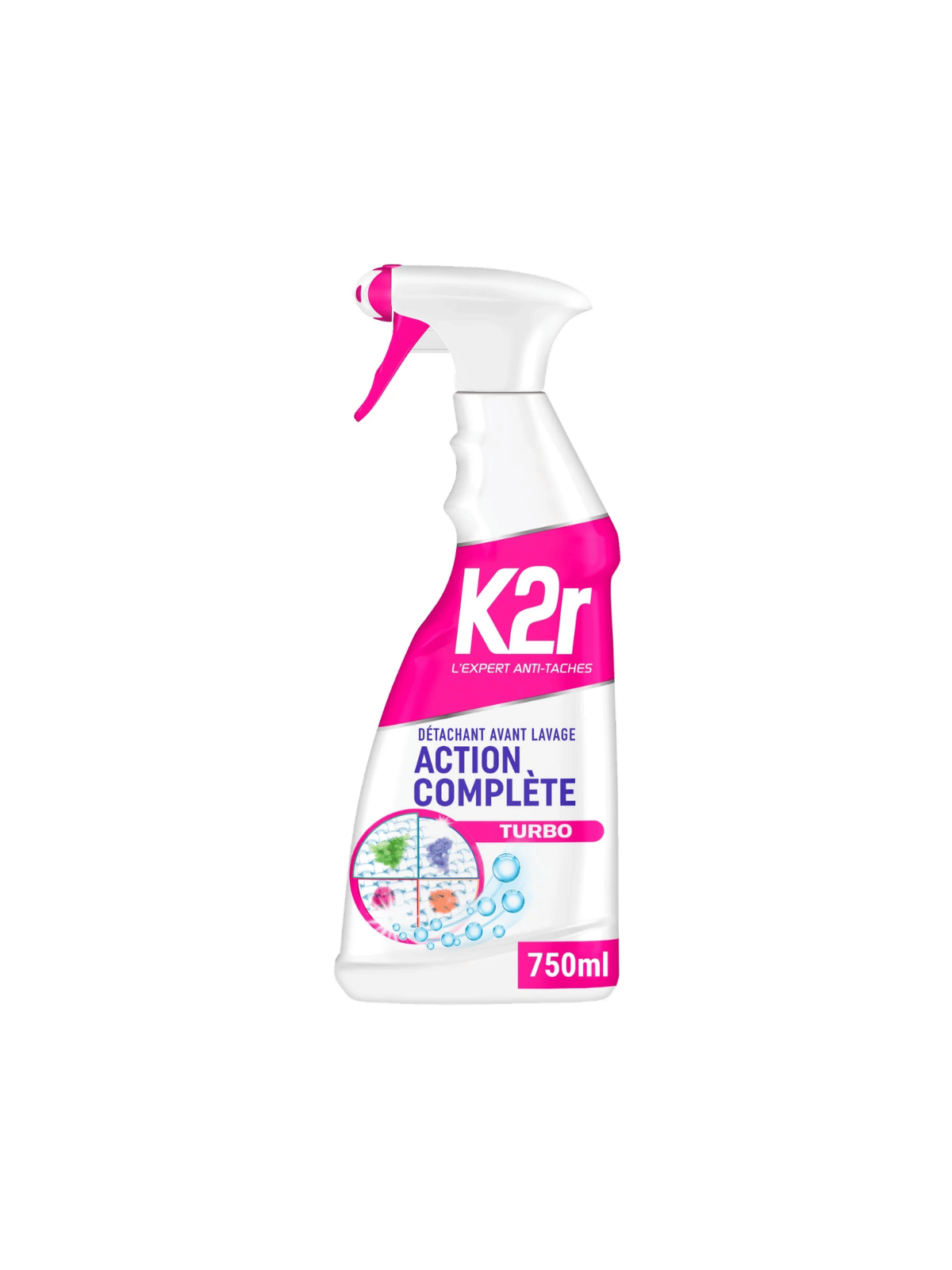 Détachant Avant Lavage K2r Action Complète - Spray Multi-Taches Puissant