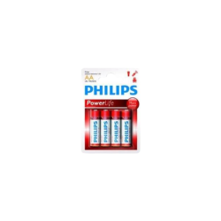 Pack 4 piles AA Philips Power Alkaline LR6 – Énergie longue durée fiable pour tous vos appareils