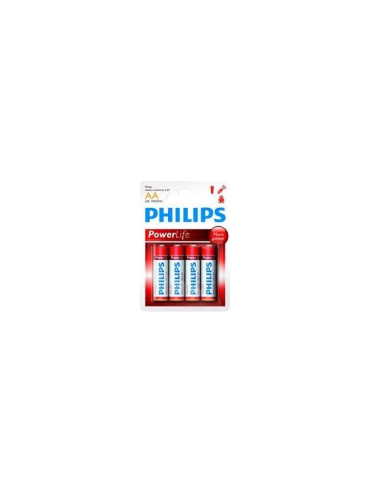 Pack 4 piles AA Philips Power Alkaline LR6 – Énergie longue durée fiable pour tous vos appareils