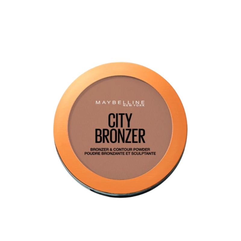 Maybelline City Bronzer 200 Naturel Rosé – Poudre bronzante sculptante effet bonne mine et contouring naturel
