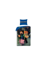 Parure de lit Minecraft enfant Gamer Déco 140x200 cm – Housse de couette coton + taie Héros