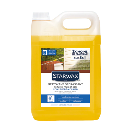 Nettoyant Décrassant Extérieur Starwax 5L - Sols, Murs et Toitures