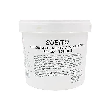 Poudre anti guêpes/frelons special toiture - 5kg - Subito