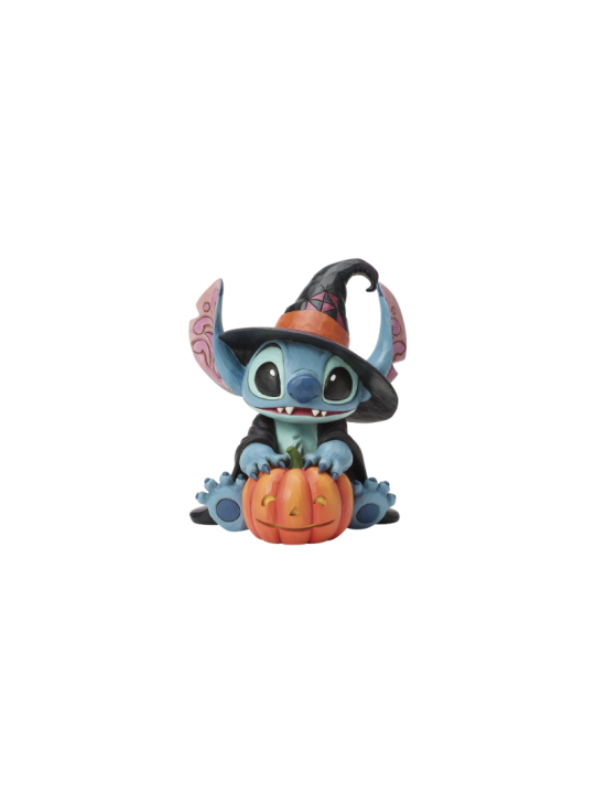 Figurine Stitch en sorcière avec une citrouille - Disney Traditions 6017942