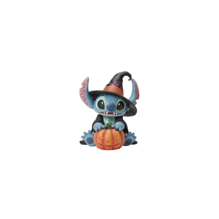 Figurine Stitch en sorcière avec une citrouille - Disney Traditions 6017942