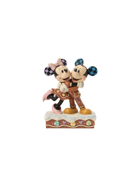 Figurine Mickey et Minnie en pain d'épices Disney Traditions 6018705
