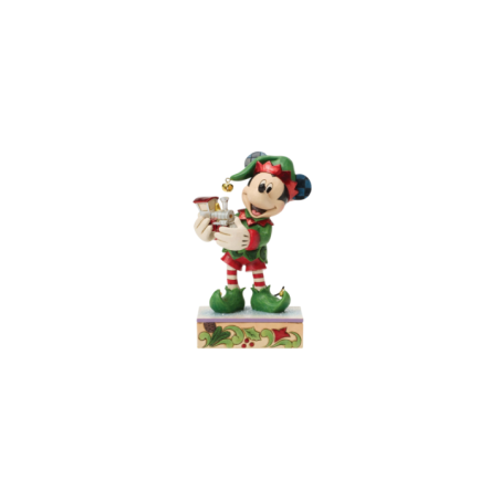 Figurine Mickey l'elfe avec le train édition spéciale Disney Traditions 6018712