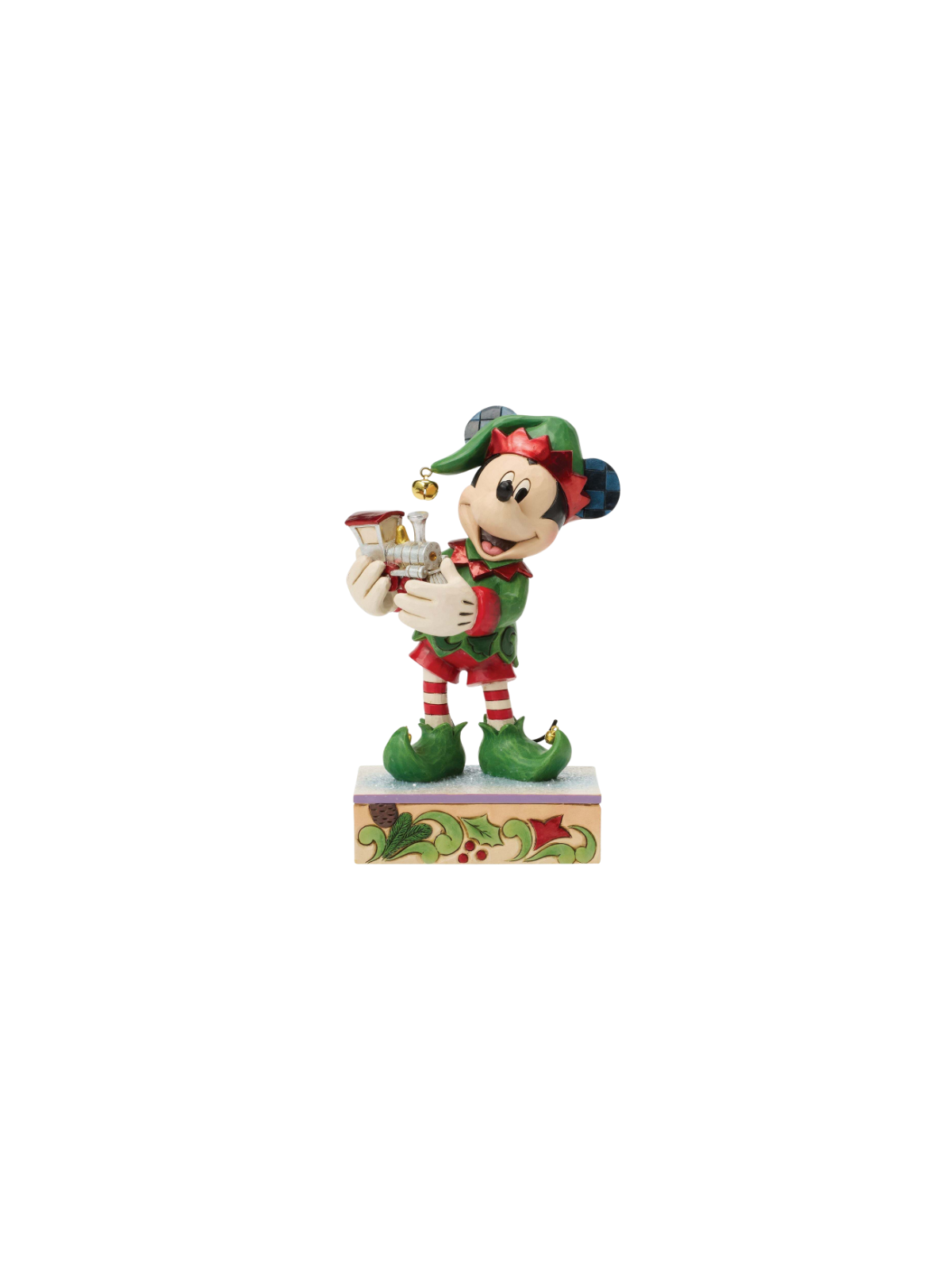 Figurine Mickey l'elfe avec le train édition spéciale Disney Traditions 6018712