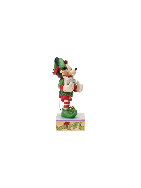 Figurine Mickey l'elfe avec le train édition spéciale Disney Traditions 6018712
