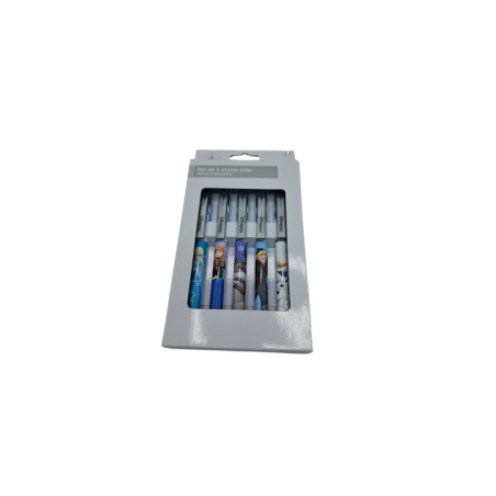 Set de 5 stylos La Reine des neiges Frozen Disneyland Paris