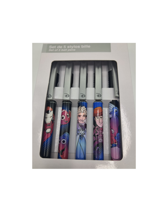 Set de 5 stylos Adventure world Disneyland Paris
