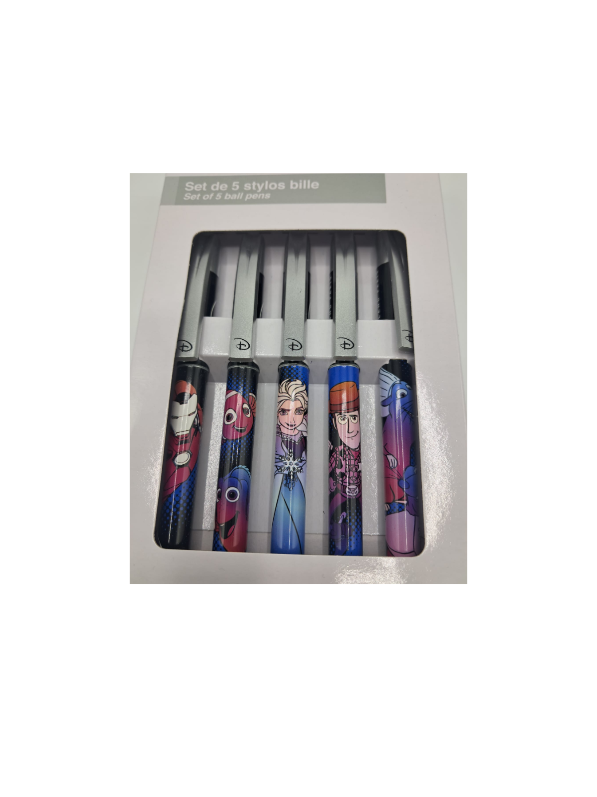 Set de 5 stylos Adventure world Disneyland Paris