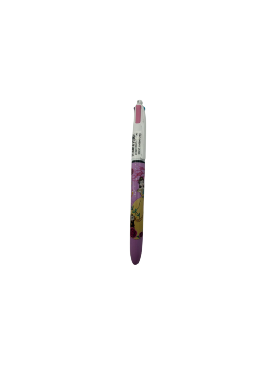 Stylo BIC 4 Couleurs Belle La belle & la bête Disneyland Paris