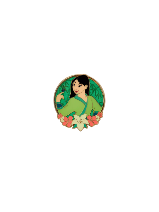 Pin's loungefly flowers mulan import