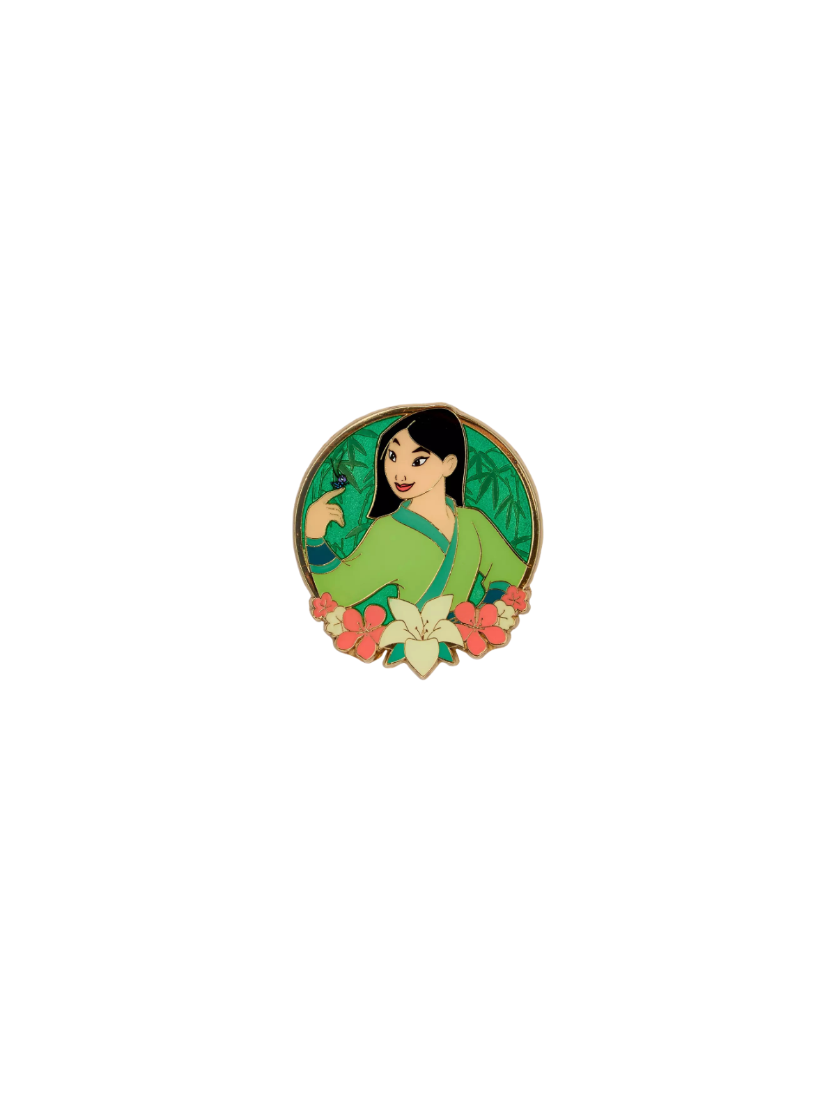 Pin's loungefly flowers mulan import