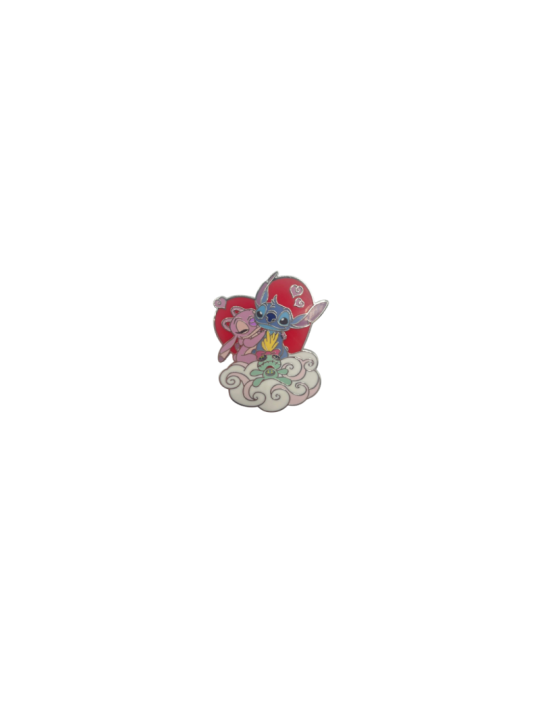 Pin's LOVE Stitch & Angel Disneyland paris