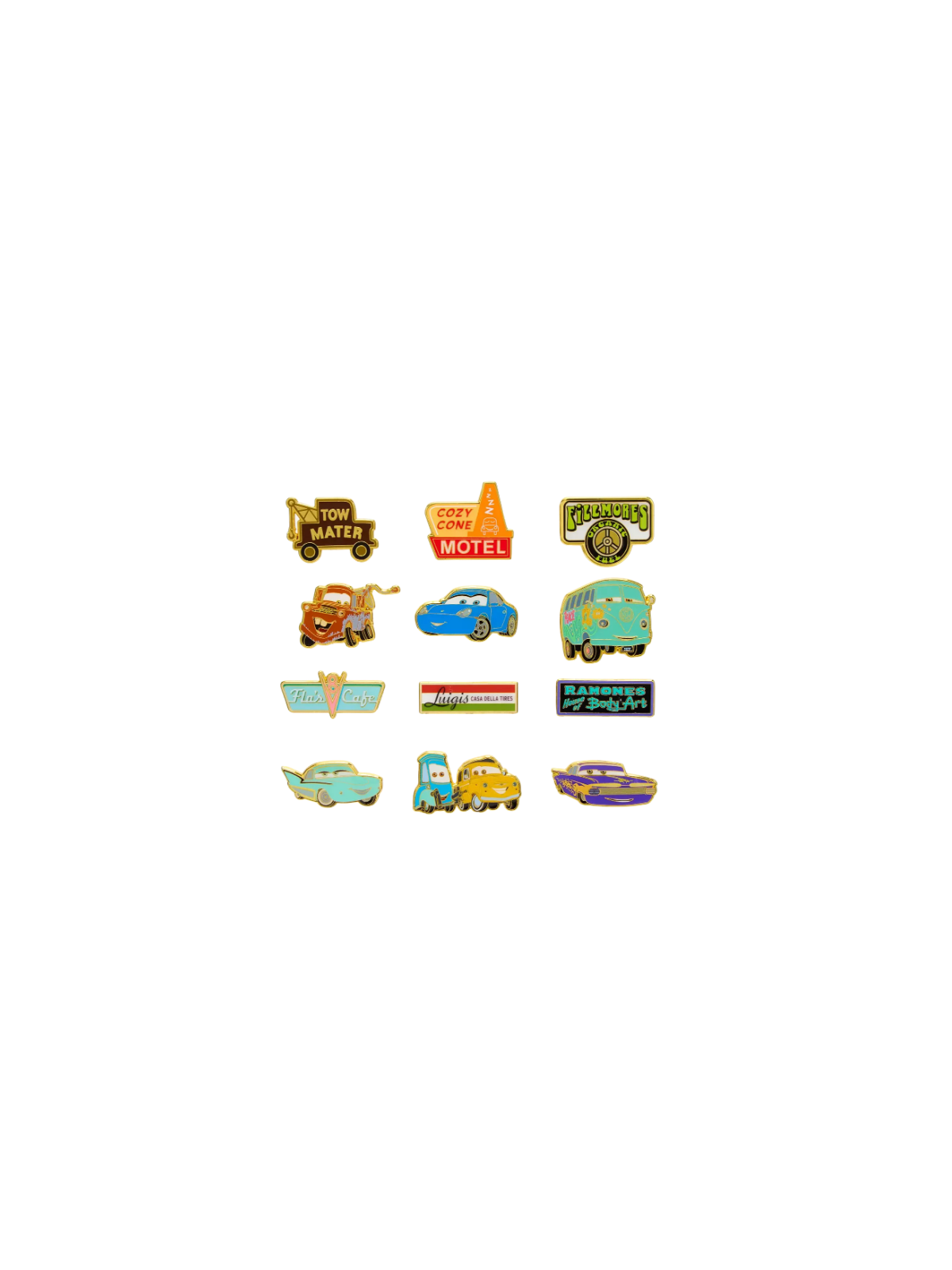 Pin's loungefly blind box cars signs import